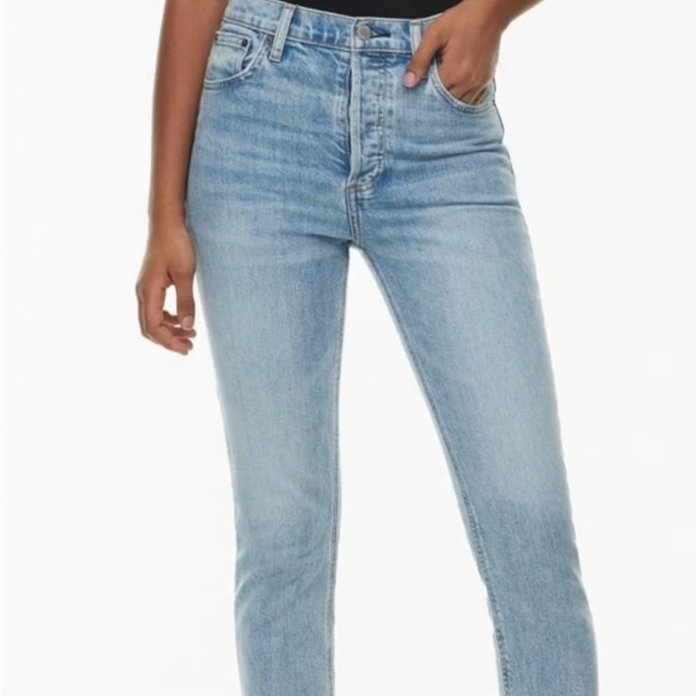 Denim Forum Blue Straight Leg Jeans